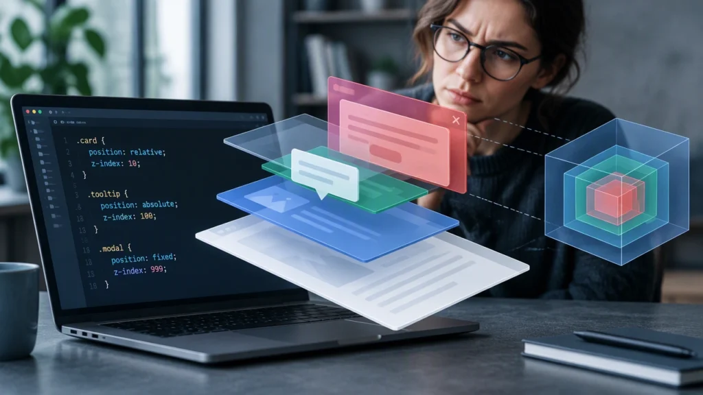 Vì sao z-index đôi khi không hoạt động và stacking context kiểm soát các lớp chồng lấp