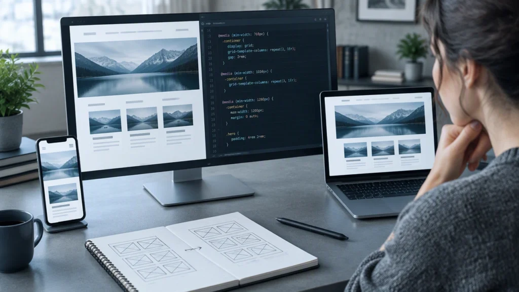 Bố cục CSS và nghệ thuật chọn điểm ngắt và viết media queries bền vững cho trang đáp ứng linh hoạt
